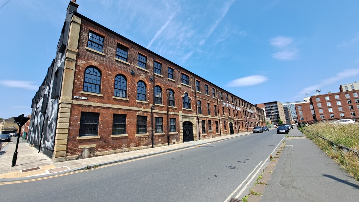 Block of flats in Sheffield, converted from an old factory