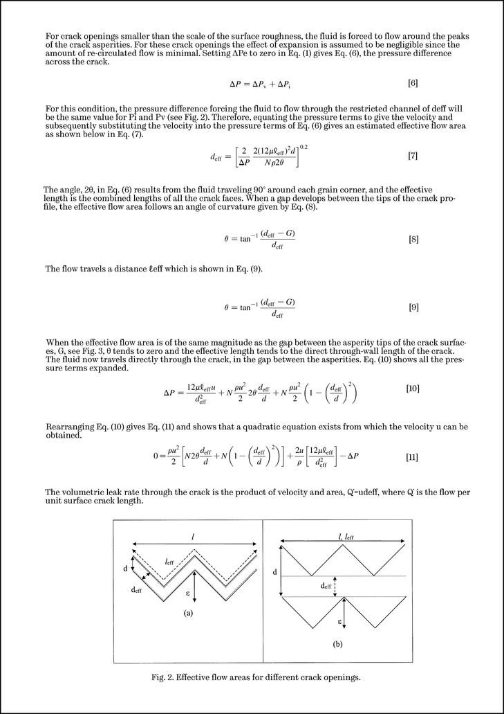 A theory example from a report with a number of equations. Each equation is introduced and explained with a short paragraph. 